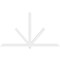 Ekena Millwork Kennewick Architectural Grade PVC Gable Bracket, 96"W x 56"H x 2"D x 4"F, 14/12 Pitch GBP096X56X0204KEN00 - alternate 4